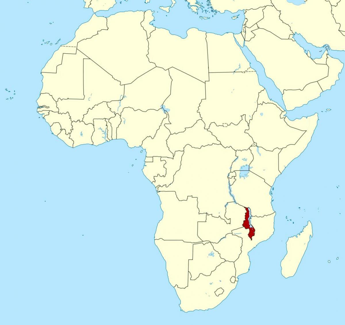 kart over Malawi kart-afrika