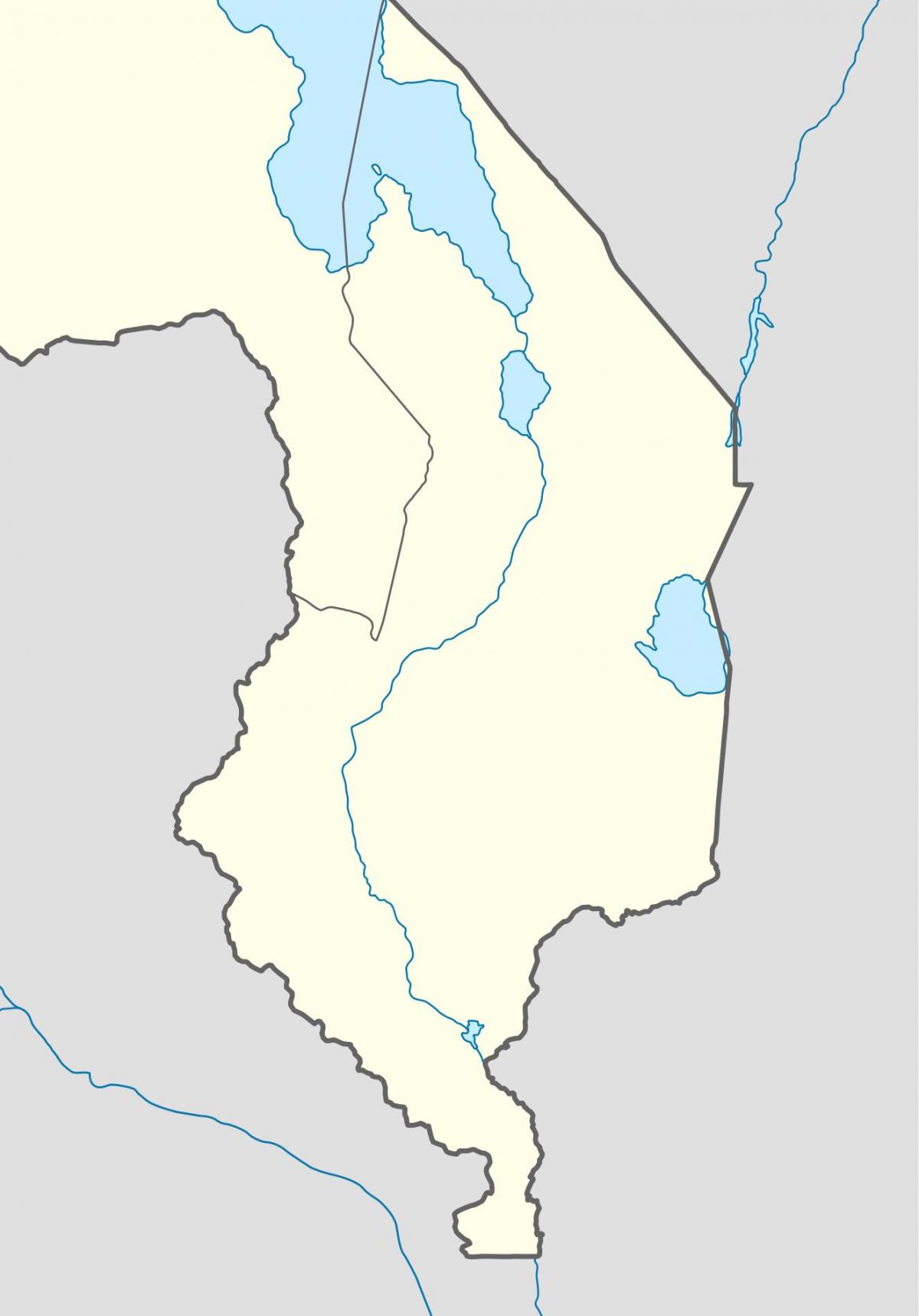 kart over Malawi river