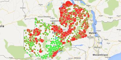 Kart over Malawi malaria 